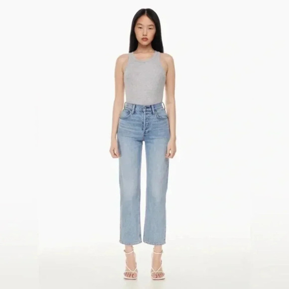 Aritzia Denim Forum The Arlo High Rise  Straight Denim Jean Size 26, 28L - Picture 4 of 10